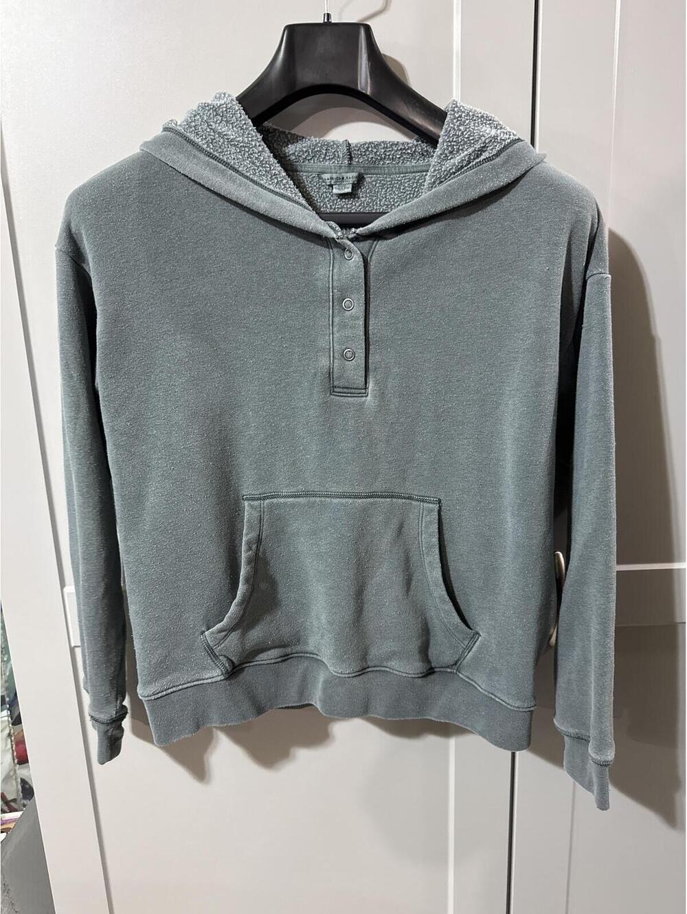 Cozy AF American Eagle Hoodie - Sherpa Lined, Size M